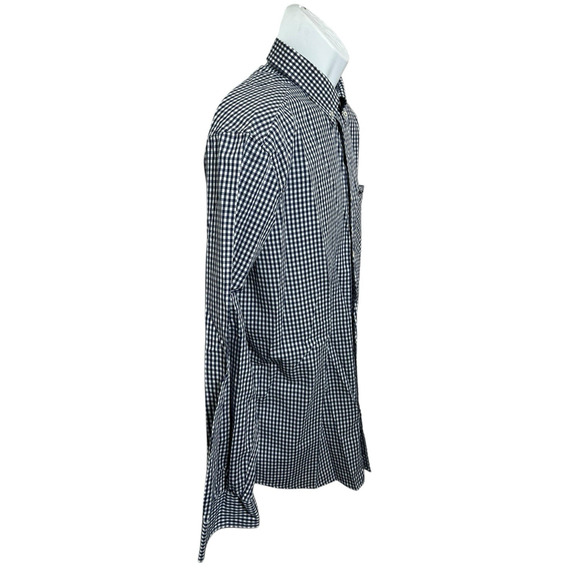 Men's Ben Sherman Heritage Button Down Shirt Sz XL Blue Check Long-Sleeve Pocket - Picture 6 of 7